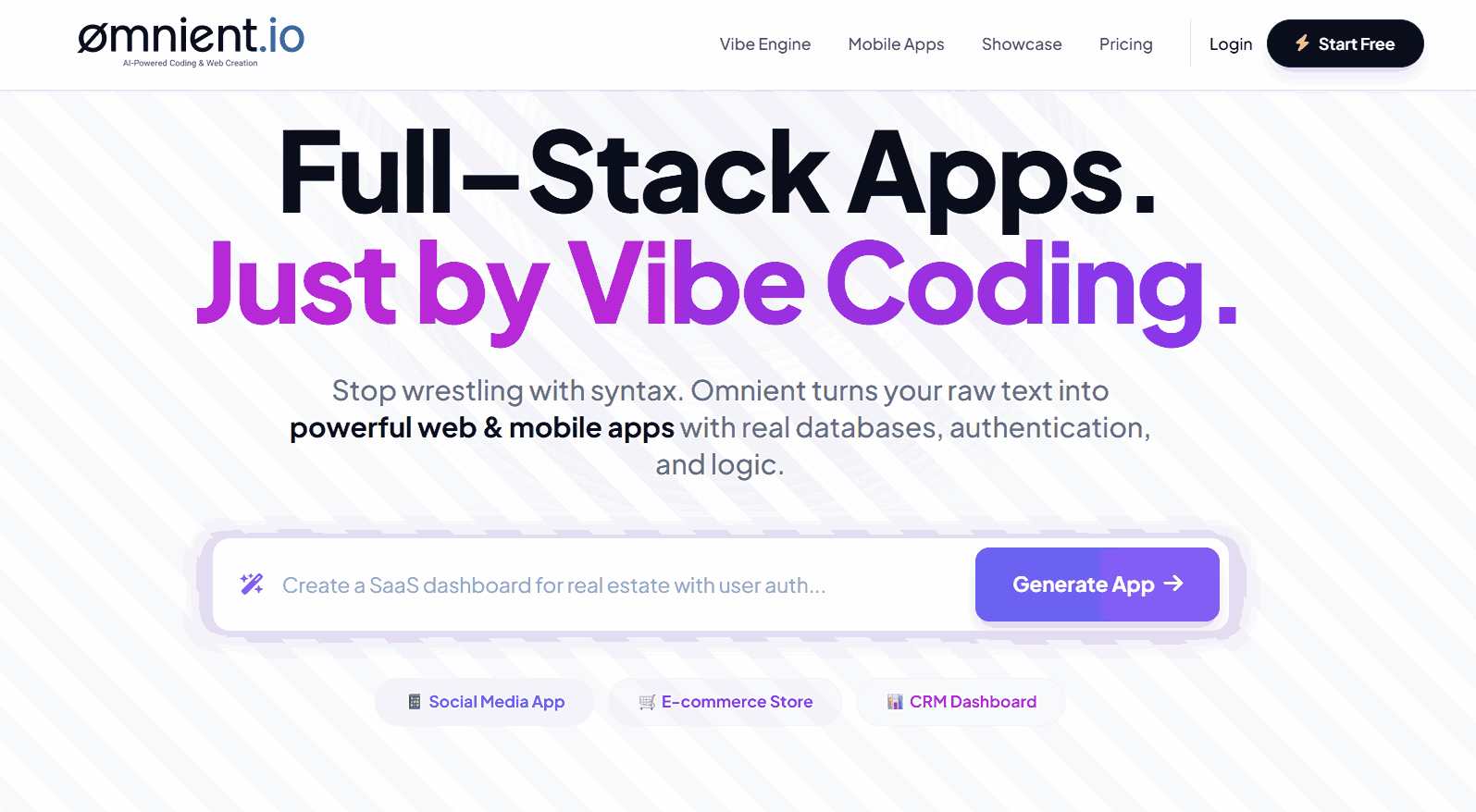 Omnient.io interface